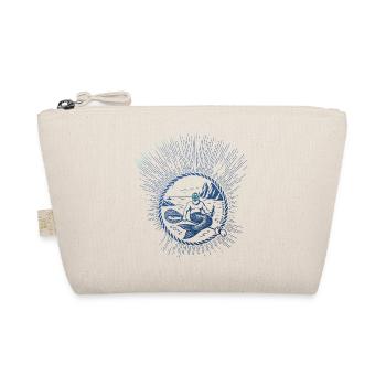 Neon sea mermaid in a rope circle by the sea - Organic Pouch - nature - Front