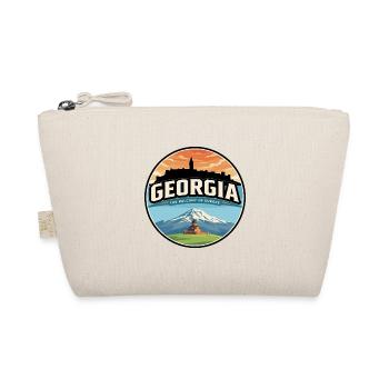 Retro Georgia Gergeti Dreifaltigkeitsabzeichen - Bio-Täschchen - Natur - Vorne