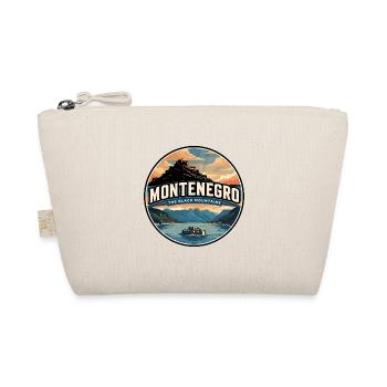 Retro Montenegro Bay of Kotor Badge - Organic Pouch - nature - Front