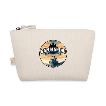 Insigne rétro du château de San Marino Guaita - Trousse biologique - nature - Devant