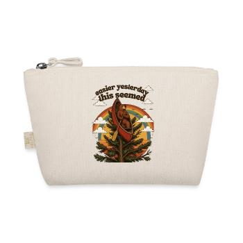 Bear canoe in the rainbow forest - Organic Pouch - nature - Front