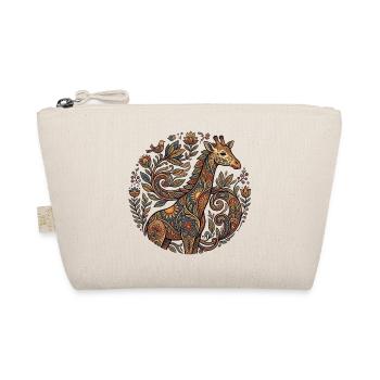 Ornamental giraffe with flower pattern - Organic Pouch - nature - Front