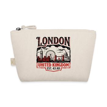 London United Kingdom Est 43 AD - Organic Pouch - nature - Front