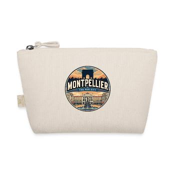 Retro Montpellier Comédie Square Badge - Organic Pouch - nature - Front