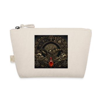 Mechanical whale with red gem - Organic Pouch - nature - Front