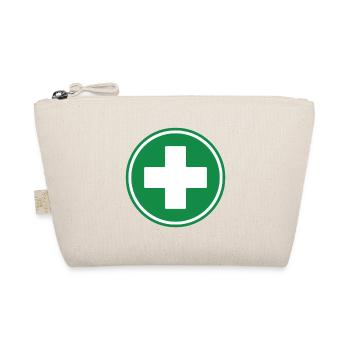 Green First Aid Cross Medical Emergency Healthcare - Organic Pouch - nature - Front