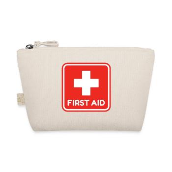 First Aid Red Medical Cross Healthcare Safety  - Organic Pouch - nature - Front