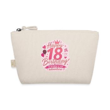 Insigne rose d’aventure pour le 18e anniversaire - Trousse biologique - nature - Devant