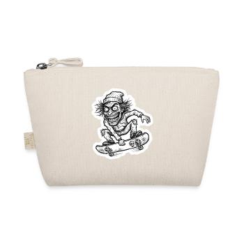 Crazy Skater Sketch - Urban Art - Organic Pouch - nature - Front
