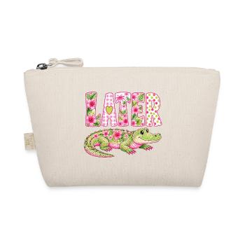 Later Alligator – Cute Tropical Crocodile - Organic Pouch - nature - Front