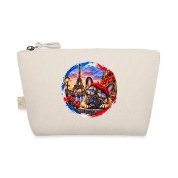 Paris Bulldog at sunset - Organic Pouch - nature - Front