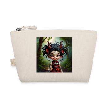 Gothic girl in forest - Organic Pouch - nature - Front