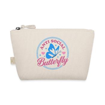Anti Social Butterfly - Organic Pouch - nature - Front