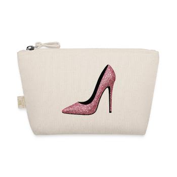 Talons hauts pailletés roses - Motif de mode - Trousse biologique - nature - Devant