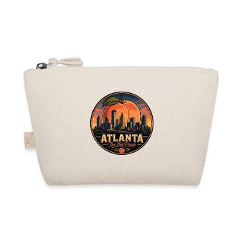 Atlanta The Big Peach Vintage Reiseabzeichen - Bio-Täschchen - Natur - Vorne