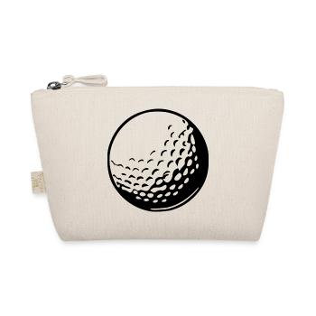 Golfball Golf spielen Geschenk Golfspieler - Bio-Täschchen - Natur - Vorne