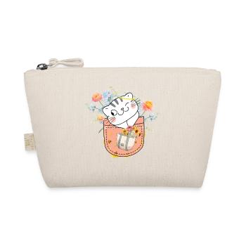 Taschenkatze in Blühe - Bio-Täschchen - Natur - Vorne