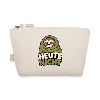 Müdes Faultier – Heute nicht Design für Faule - Bio-Täschchen - Natur - Vorne