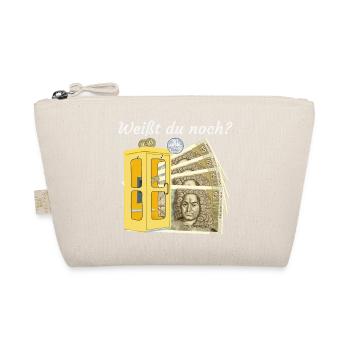 Weißt du noch? Handzeichnung Geld, Nostalgie  - Bio-Täschchen - Natur - Vorne