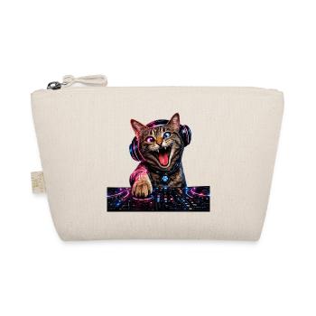 DropWild Loki Techno Cat DJ - Bio-Täschchen - Natur - Vorne