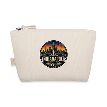 Indianapolis Circle City Vintage Denkmalabzeichen - Bio-Täschchen - Natur - Vorne