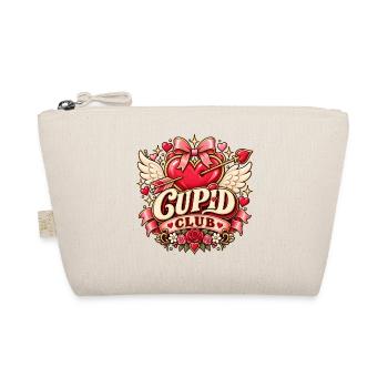 Cupid Club – Romantisches Herz mit Flügeln - Bio-Täschchen - Natur - Vorne