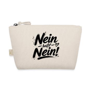 Nein heißt Nein! schwarz - Bio-Täschchen - Natur - Vorne