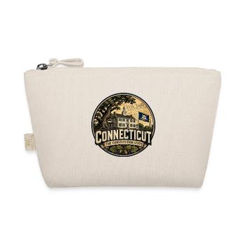 Connecticut Constitution State Retro Oak Abzeichen - Bio-Täschchen - Natur - Vorne