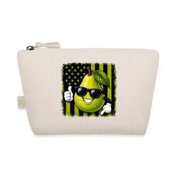 Birne USA Amerikanische Flagge Sonnenbrille - Bio-Täschchen - Natur - Vorne