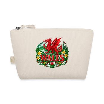 Welsh Dragon Crest Blumenerbe - Bio-Täschchen - Natur - Vorne