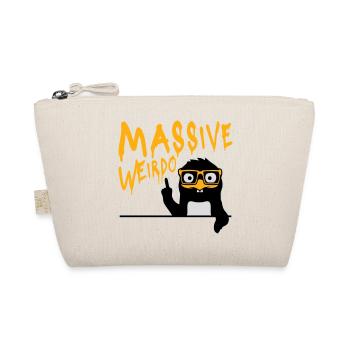 Massive weirdo Komischer Weirdo Pinguin Nerd Geek - Bio-Täschchen - Natur - Vorne