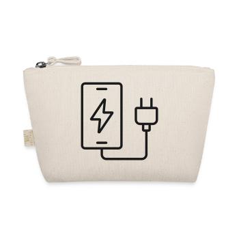 Smartphone-Ladeleitung-Symbol - Bio-Täschchen - Natur - Vorne