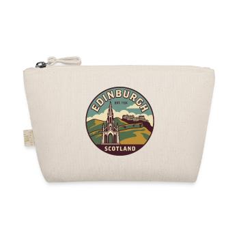 Edinburgh Scotland Vintage-Reiseabzeichen - Bio-Täschchen - Natur - Vorne