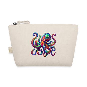 Lebhafter Neon-Oktopus-Ausbruch - Bio-Täschchen - Natur - Vorne