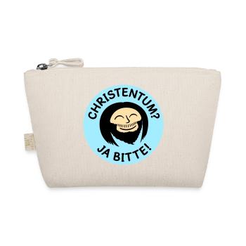 Jesus - Christentum? Ja Bitte! (Farben änderbar) - Bio-Täschchen - Natur - Vorne