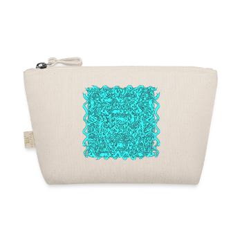 Kaleidoskop Turquoise Muster - Bio-Täschchen - Natur - Vorne