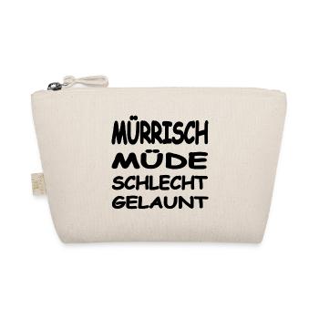 Müde - Bio-Täschchen - Natur - Vorne