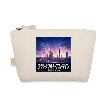 Frankfurt Anime Skyline Poster - Bio-Täschchen - Natur - Vorne