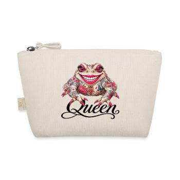 Queen-Tattoofrosch  - Bio-Täschchen - Natur - Vorne