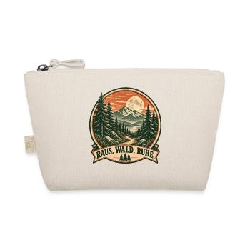 Raus Wald Ruhe Vintage Naturmotiv - Bio-Täschchen - Natur - Vorne