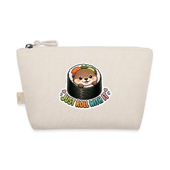 Süßer Sushi-Otter Einfach mitmachen Kawaii Wortspiel - Bio-Täschchen - Natur - Vorne