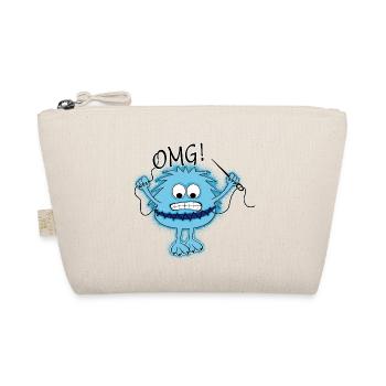 OMG Fluffy Monster - Bio-Täschchen - Natur - Vorne