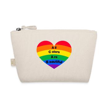 ACAB: ALL COLORS ARE BEAUTIFUL, PRIDE, LGBTQ+ - Bio-Täschchen - Natur - Vorne