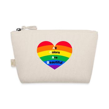 ACAB: ALL COLORS ARE BEAUTIFUL, PRIDE, LGBTQ+ - Bio-Täschchen - Natur - Vorne