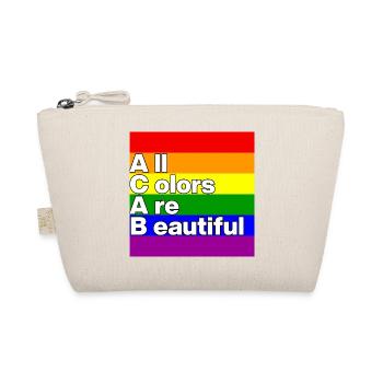 ACAB: ALL COLORS ARE BEAUTIFUL, PRIDE, LGBTQ+ - Bio-Täschchen - Natur - Vorne