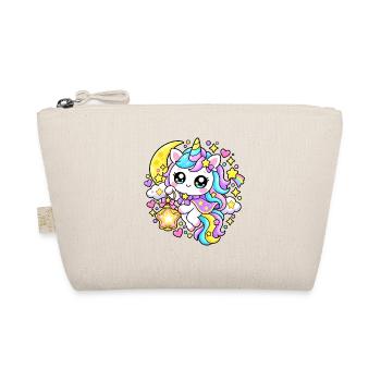 Astral Kawaii Pastell-Einhorn - Bio-Täschchen - Natur - Vorne