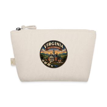 Virginia Old Dominion Retro Capitol Mansion-Abzeichen - Bio-Täschchen - Natur - Vorne