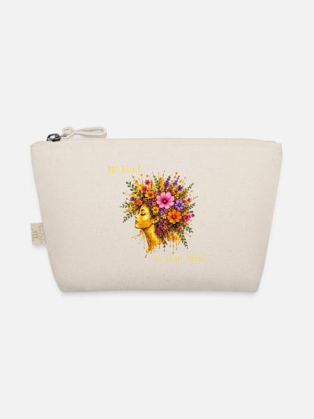 Be Kind to Your Mind – Flower Power - Bio-Täschchen - Natur