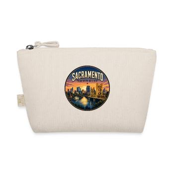 Sacramento River City Vintage-Brückenemblem - Bio-Täschchen - Natur - Vorne