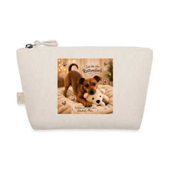 Rottweilerli Dackel-Mix Charm - Bio-Täschchen - Natur - Vorne